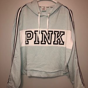 Pink VS Cropped Hoodie